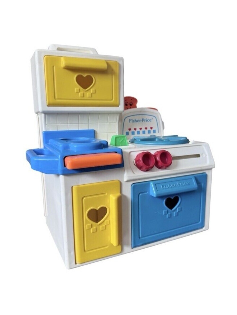 (RF) Vintage Fisher-Price Toddler Kitchen Oven Stove #1035 Shape Sorter Toy